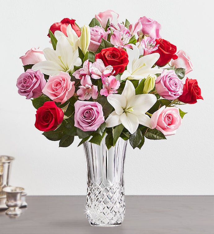 Luxury Pastel Rose & Lily Bouquet